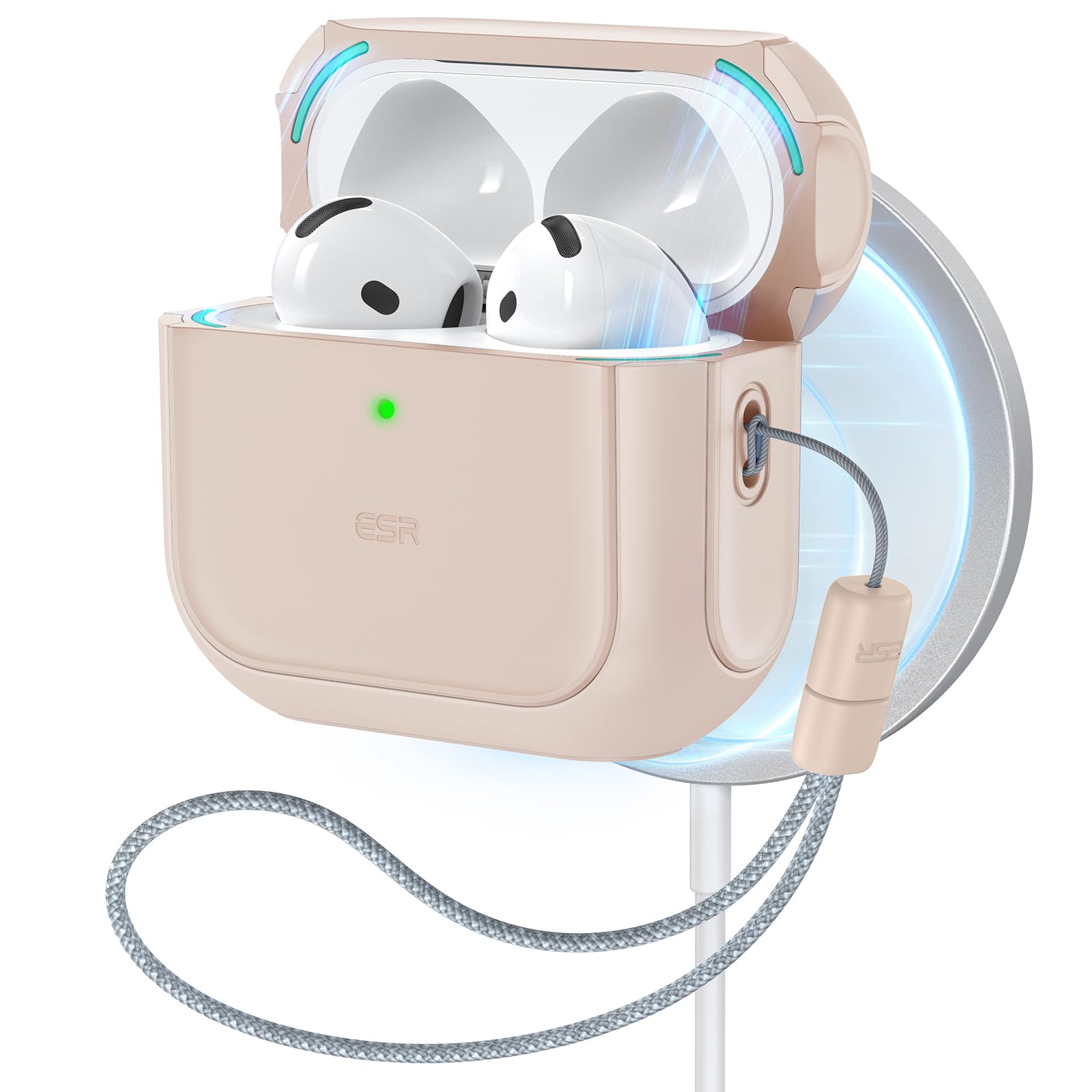 AirPods 4 本体 (第4世代) + ESR充電ケース Amazon | ESR AirPods 4 ケース AirPods 第4世代 ケース(2024